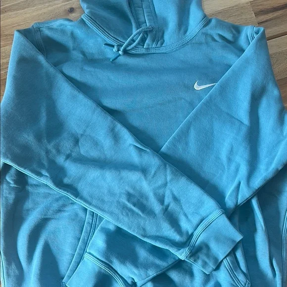 Nike Blue Sweatshirt Hoodie - Picture 1 of 3